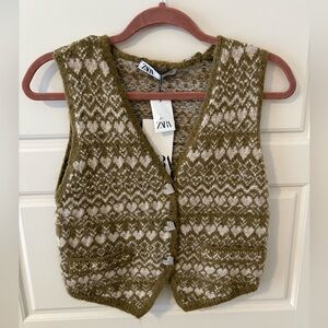 Zara Heart Printed Vest